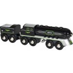 Brio 33697 Rychlý šedý vlak s vagonem – Zboží Mobilmania