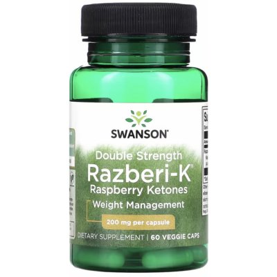 Swanson Razberi-K Malinové Ketony 200 mg 60 kapslí – Hledejceny.cz