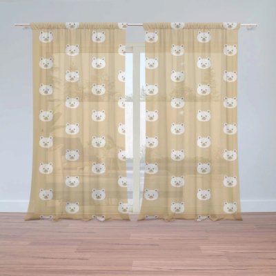 Záclony Roztomilí medvídci: 2 ks - 150x250 cm - Sablio – Hledejceny.cz