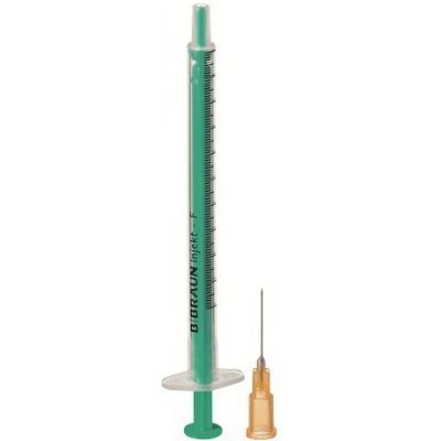Tuberkulínová injekční stříkačka s jehlou Injekt-F Duo 1 ml 100 ks