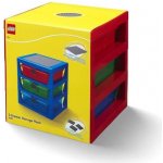 LEGO® AS_LEGO40950001 organizér se třemi zásuvkami červená – Zboží Dáma