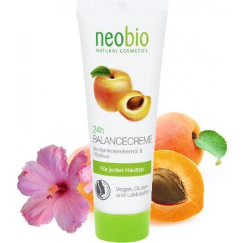 Neobio 24-h Balance krém Bio-Meruňkový olej & Ibišek 50 ml