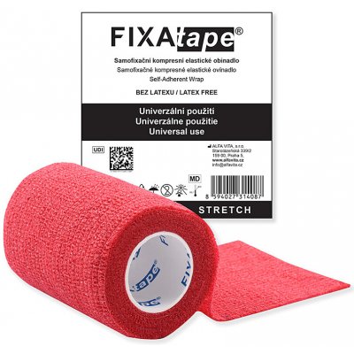FIXAtape STRETCH samofix.obina. 7,5 x 450 cm červená – Hledejceny.cz