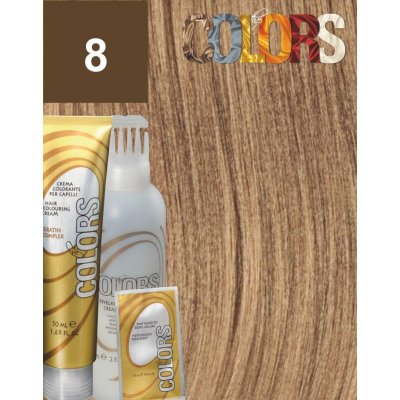 Colors Keratin Complex barva set 8 světlá blond