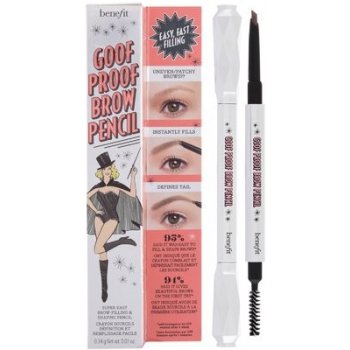 Benefit Goof Proof Eyebrow Pencil tužka na obočí 3 Warm Light Brown 0,34 g