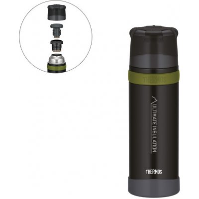 Thermos Termoska se šálkem do extrémních podmínek 750 ml černá