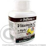 MedPharma Vitamin C 1000 mg s šípky prodloužený účinek 67 tablet – Hledejceny.cz