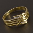 Goldstore zlatý hladký prsten zirkony 1.19.PS106494.61