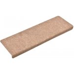 zahrada-XL Nášlapy na schody 15 ks vpichované 65x21x4 cm hnědé – HobbyKompas.cz