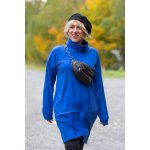 Italy fashion Fleecové šaty NICE Červená – Zboží Dáma