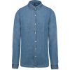 Pánská Košile Pánská džínová košile Chambray modrá