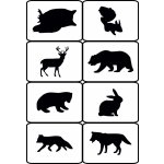 Artremiss Sada šablonek Zvířata z lesa 511 F 8ks 6,5x9cm – Zboží Dáma