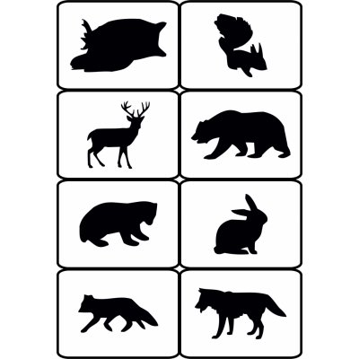 Artremiss Sada šablonek Zvířata z lesa 511 F 8ks 6,5x9cm – Zboží Dáma