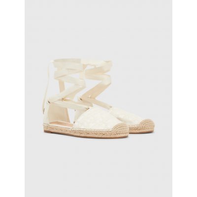 Tommy Hilfiger dámské krémové espadrilky FW0FW07253 – Zboží Dáma