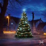 Skupina Aulix DECOLED, DLED TFS1021A LED světelná sada na stromy vysoké 3-5m, teplá bílá s Flash, ledové dekory EFD15S1 – Hledejceny.cz
