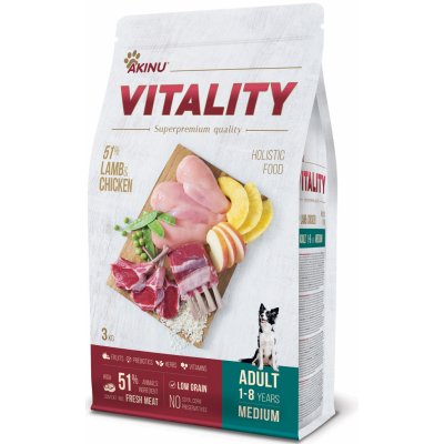 Akinu VITALITY granule dog adult medium lamb & chicken 3kg