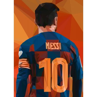 Plakát, Obraz - Lionel Messi, 30 × 40 cm – Zboží Dáma
