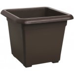 PLASTKON květináč Quattro 40x40 cm hnědý – Zboží Dáma
