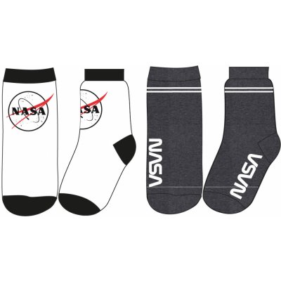 Nasa 5234048 Chlapecké ponožky bílá/ tmavě šedá Mix barev – Zboží Mobilmania