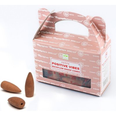 Shrinivas Satya Vonné kužely Tekoucí dým Positive Vibes 24 ks – Zboží Mobilmania
