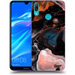 Pouzdro Picasee silikonové Huawei Y7 2019 - Cream černé – Zboží Mobilmania