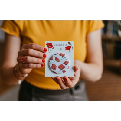 ePiPí Kosmetické zrcátko Vlčí máky – Zboží Mobilmania