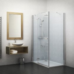 ROTH ELEGANT LINE GBL/800 boční stěna 800x2000mm, levá, bezrámová, brillant/transparent, 133-800000L-00-02