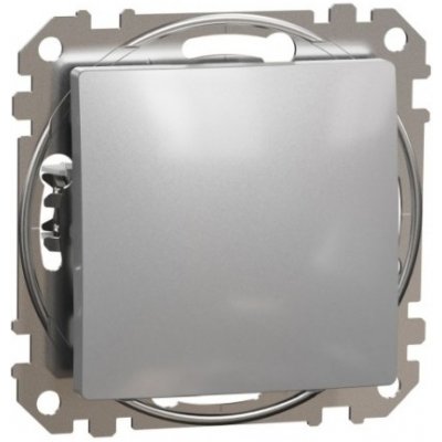 Schneider SEDNA strojek jednonasobny ovladač.tlacitkovy 1/0 aluminium – Hledejceny.cz