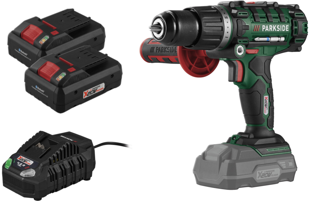 PARKSIDE PSBSA 20-Li E4, 2x Smart 4 Ah