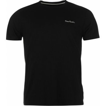 Pierre Cardin Plain T Shirt Mens Black