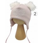 Zimní čepice srdce růžové MARIKA – Zboží Dáma