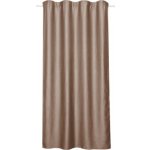 Zatemňovací závěs s řasící páskou Blackout Shine hnědý 245 x 135 cm – Hledejceny.cz