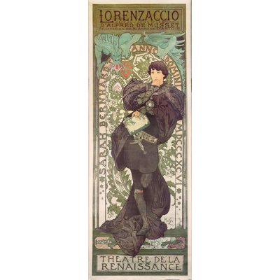 Alphonse Marie Mucha - Obrazová reprodukce Lorenzaccio, (22.2 x 60 cm) – Zboží Mobilmania