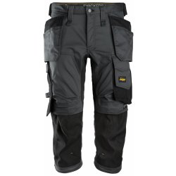 Snickers Workwear Kalhoty ¾ Pirate AllroundWork s PK šedé