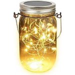 Bezdoteku LEDSolar solární závěsná vánoční sklenice s řetězem teplá bílá 1 ks iPRO 1W teplá bílá – Zboží Dáma