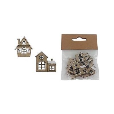 MOREX, s.r.o. Dekorace domeček 8ks D6339 – Zboží Dáma