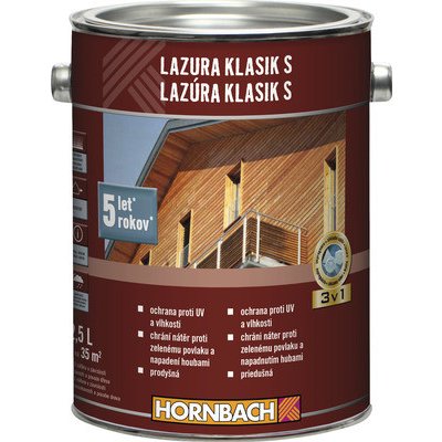 Hornbach Lazura Klasik S antracit 2,5 l od 879 Kč - Heureka.cz