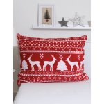 MKLuzkoviny.cz Mikroplyšový povlak Jeleni červený 70 x 90 cm – Sleviste.cz