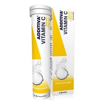 Additiv VITAMIN C 1000 mg Zitrone 20 tablet – Zboží Mobilmania