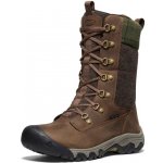 Keen Greta Tall Boot Wp Women dark earth/green plaid – Zboží Dáma