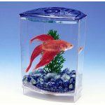 PP akvárium plast Beta + 1 rostlina + štěrk 10 x 10 x 15 cm – Zboží Dáma