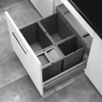 Hailo Odpadkový koš 600 Allegro 295 - 2 x 18 l 2 x 8 l tmavě šedý – Hledejceny.cz