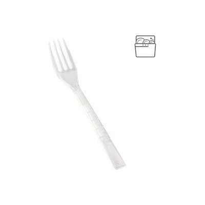 ECOFOL Jednorázová plastová vidlička PS 18 cm transparentní light opakovaně použitelná párty – Hledejceny.cz