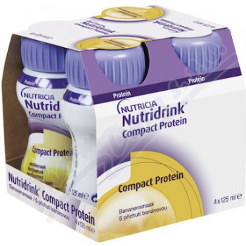 NUTRIDRINK COMPACT PROTEIN S PŘÍCHUTÍ BANÁNOVOU POR SOL 4X125ML