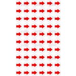 Grafiko | označující šipka ČERVENÁ, aršík 60-ti ks Ø 10mm – Hledejceny.cz