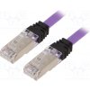 síťový kabel Panduit STP6X1MVL Patch, S/FTP,TX6A™ 10Gig, 6a, lanko, Cu, LSZH, 1m, fialový