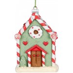 Clayre & Eef Zelená závěsná dekorace perníková chaloupka Candy - 6*4*8 cm – Hledejceny.cz
