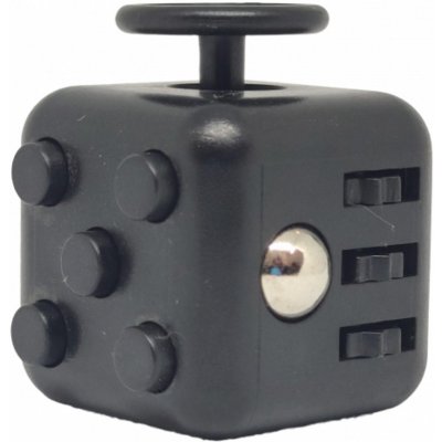 Fidget Cube antistresová kostka černý červený – Zboží Dáma