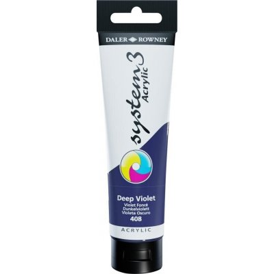Daler Rowney System3 akrylová barva deep violet 150 ml – Sleviste.cz