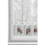 VÁNOČNÍ VITRÁŽKOVÁ ZÁCLONA 3 30X150CM NA POUTKÁCH – Hledejceny.cz